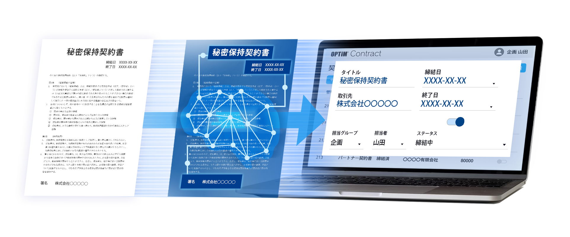 契約書管理サービス OPTiM Contract