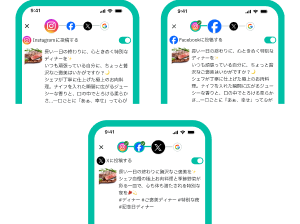 Poishotの3ステップ利用手順 一括投稿